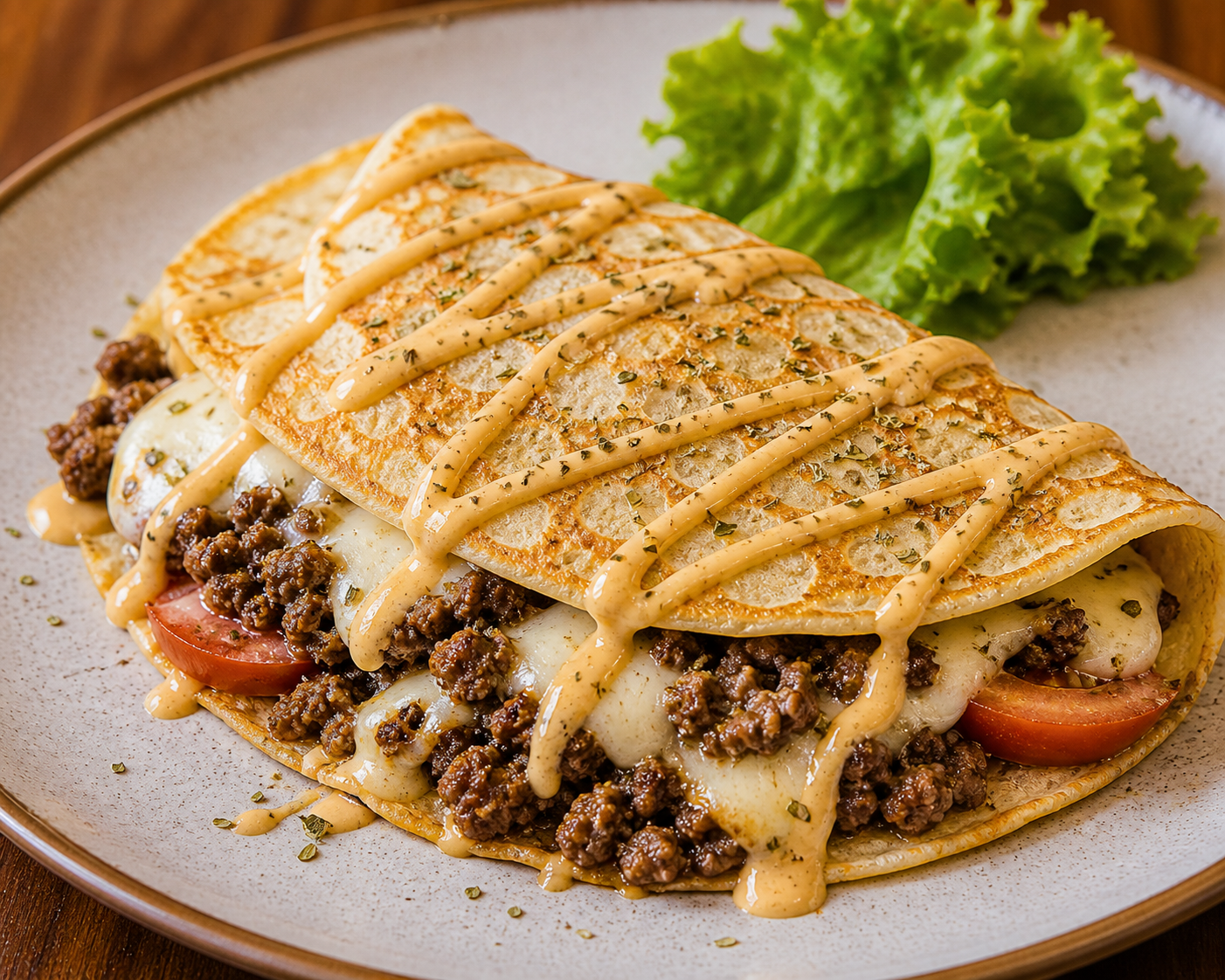 Burger Crepe en Creperié Café y Más, Plaza Galería La Joya Daule
