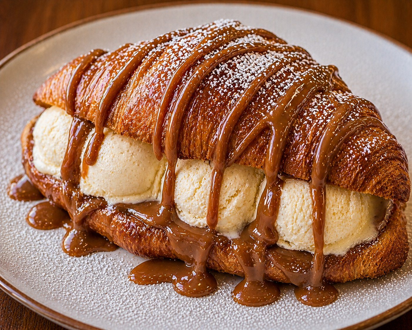 Croissant H. Dulce de Leche en Creperié Café y Más, Plaza Galería La Joya Daule